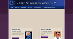 Desktop Screenshot of midwestneurosurgery.net